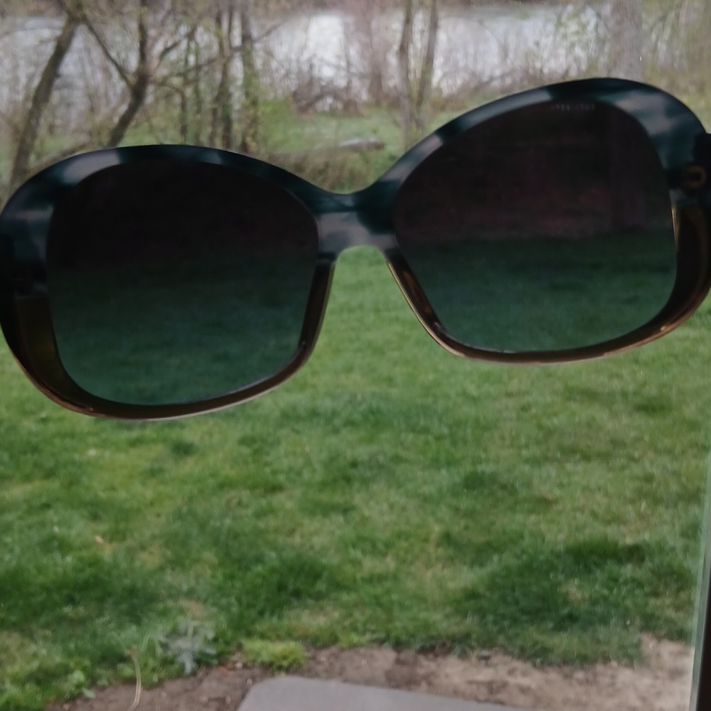 Prada Blue W/Brown Tortoiseshell Pattern Sunglasses Frames Prada Case Included! - Picture 9 of 13